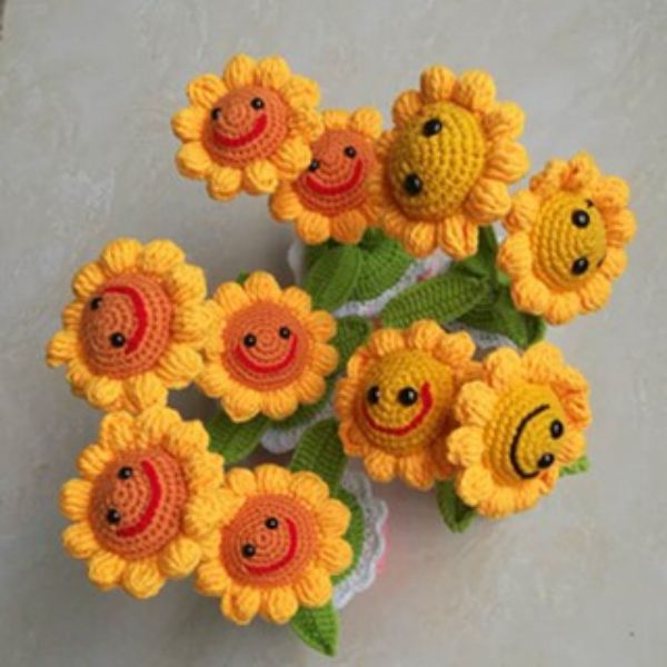 hoa len hướng dương mặt cười